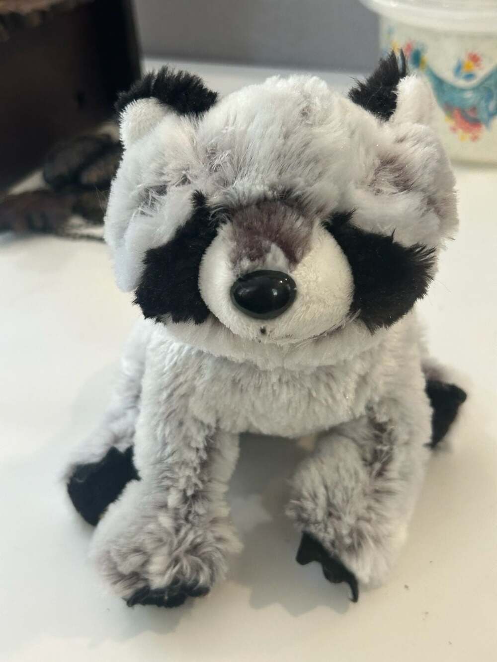 Ganz Webkinz Raccoon Plush Stuffed Animal Toy Gray Black
